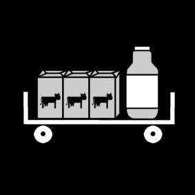 milk trolley / milk: handout